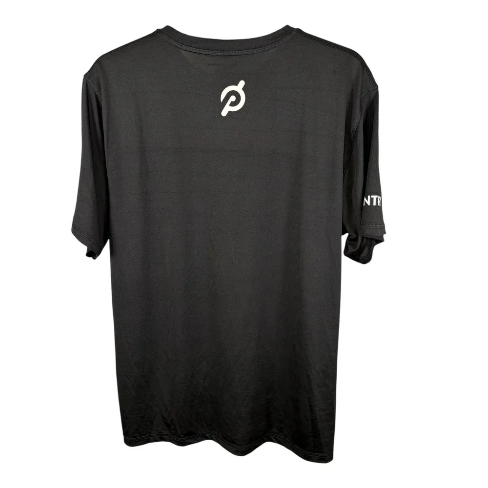 Peloton Mens Century Club Black Short Sleeve Athletic Training T-Shirt XL